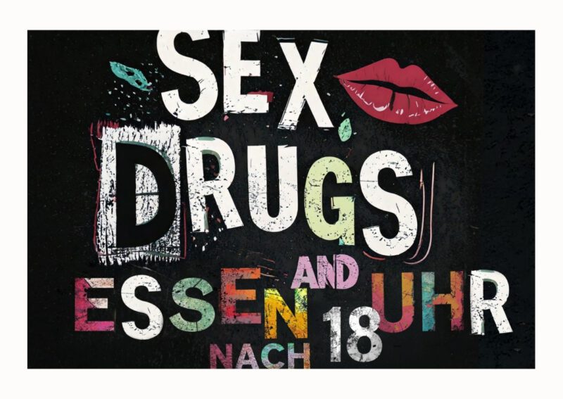 "Essen nach 18 Uhr" | POSTKARTE DIN A6