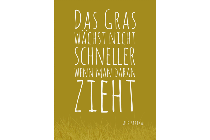 "Das Gras" | POSTKARTE DIN A6