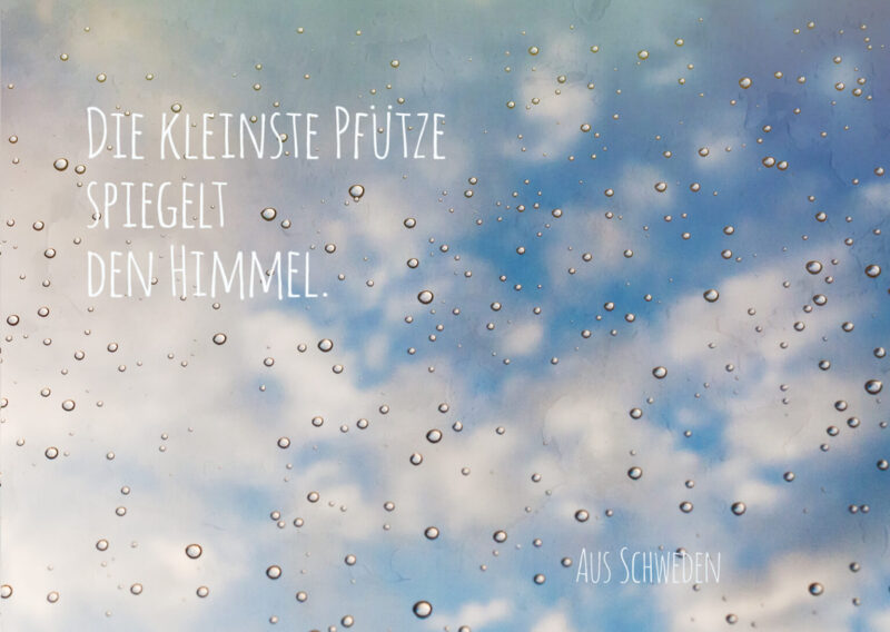 "Die kleinste Pfütze" | POSTKARTE DIN A6